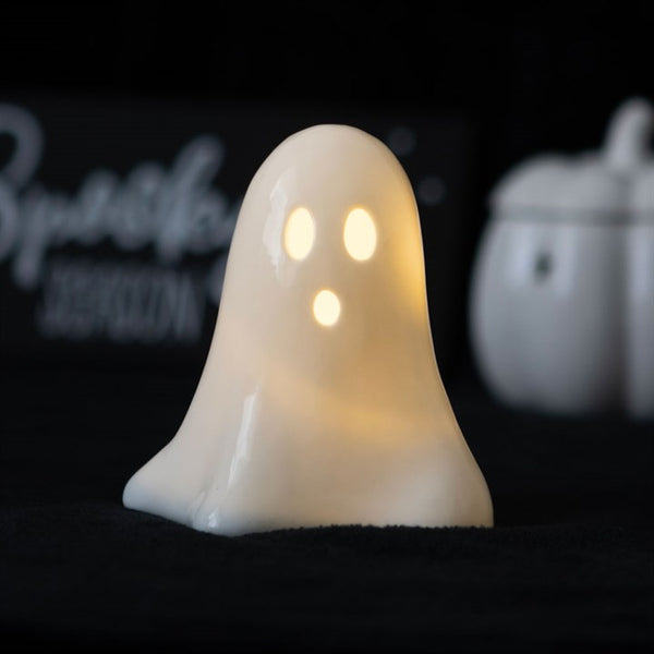 Hey Boo Ceramic Light Up Ghost