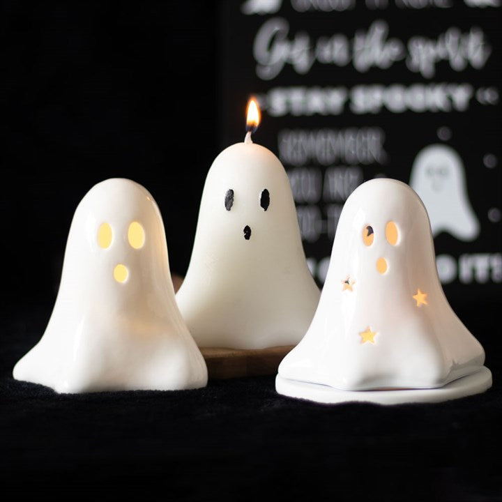 Hey Boo Ceramic Light Up Ghost