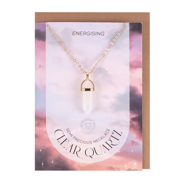 Clear Quartz Necklace Card