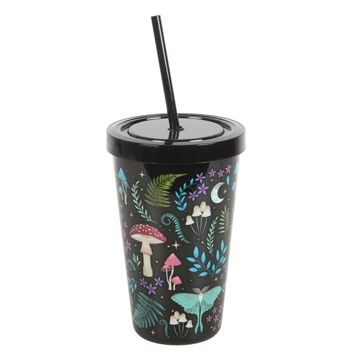 Dark Forest Print Plastic Tumbler