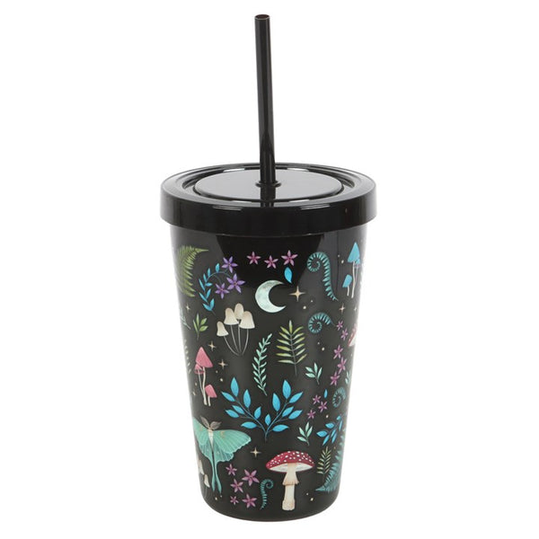 Dark Forest Print Plastic Tumbler