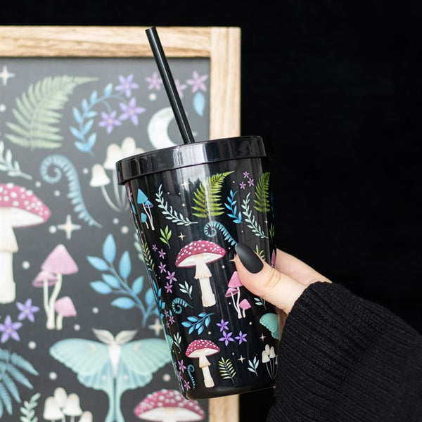 Dark Forest Print Plastic Tumbler