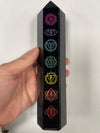 Chakra Print Black Obsidian Point