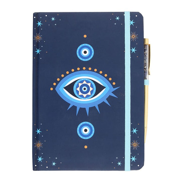 All Seeing Eye A5 Notebook With Crystal Chip Pen