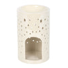 Iridescent White Moon Pillar Oil Burner