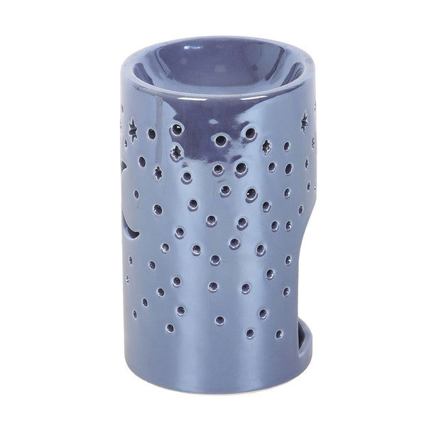Iridescent Purple Moon Pillar Oil Burner