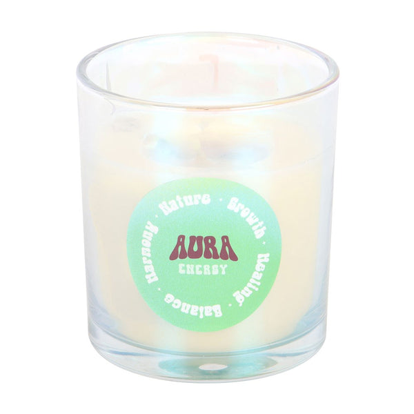 Aura Energy Lotus Mint Tea Iridescent Candle