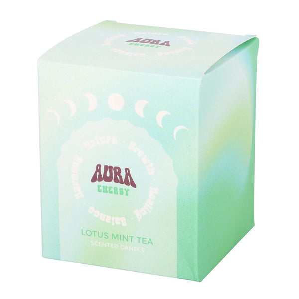 Aura Energy Lotus Mint Tea Iridescent Candle