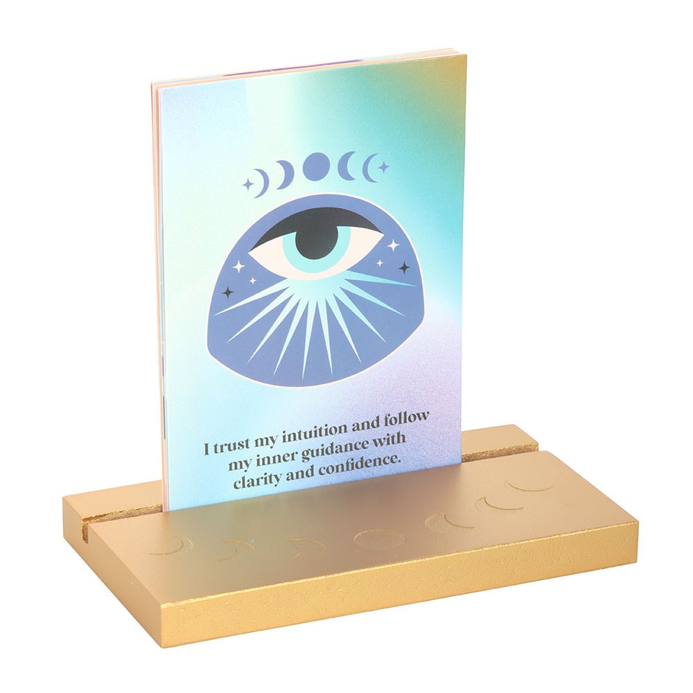 Aura Affirmation Cards With Wooden Stand