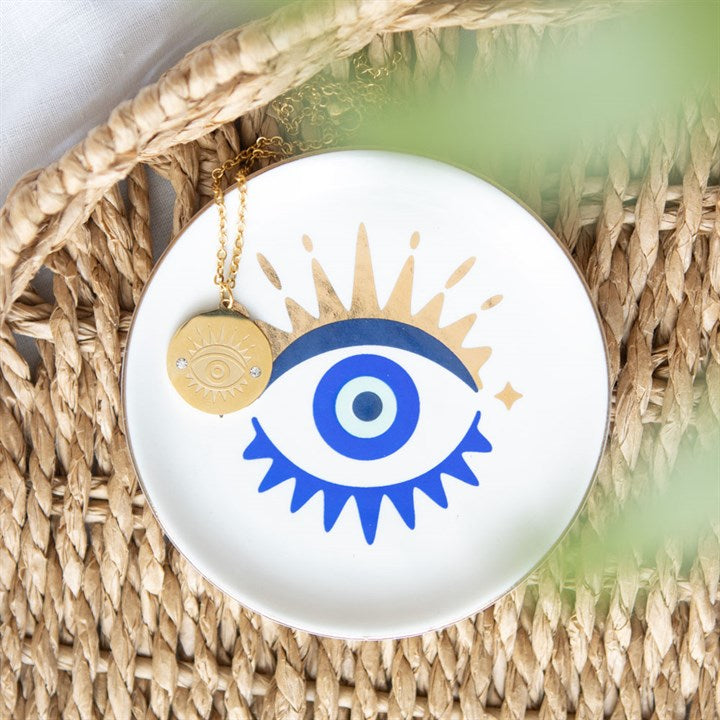 All Seeing Eye Necklace & Dish Set