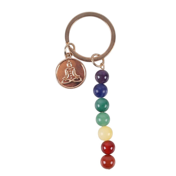 Chakra Flow Beaded Keyring