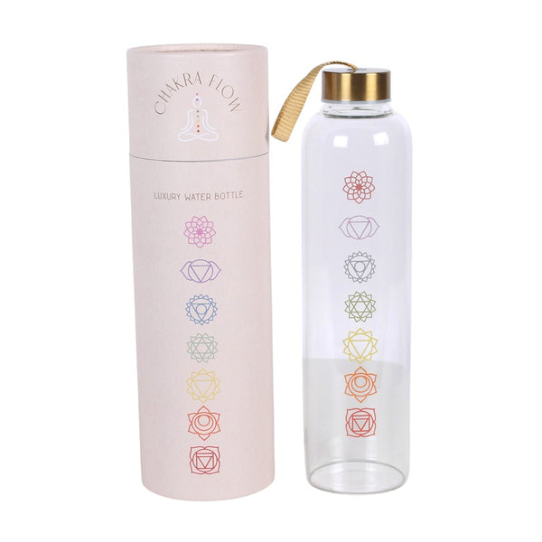 Chakra Flow Glass Water Bottle