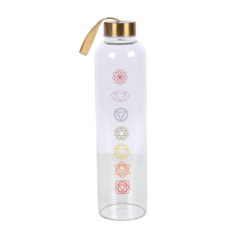 Chakra Flow Glass Water Bottle