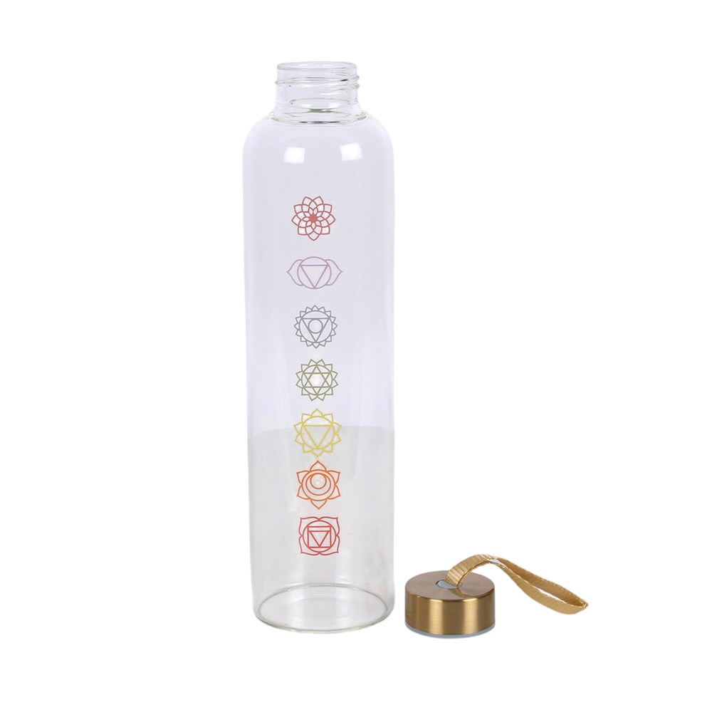 Chakra Flow Glass Water Bottle