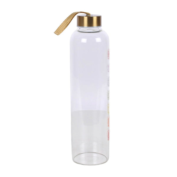 Chakra Flow Glass Water Bottle