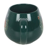 Green Sleeping Fox Round Mug