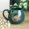 Green Sleeping Fox Round Mug