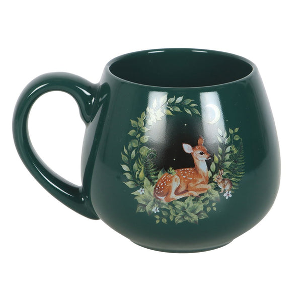Green Fawn Round Mug