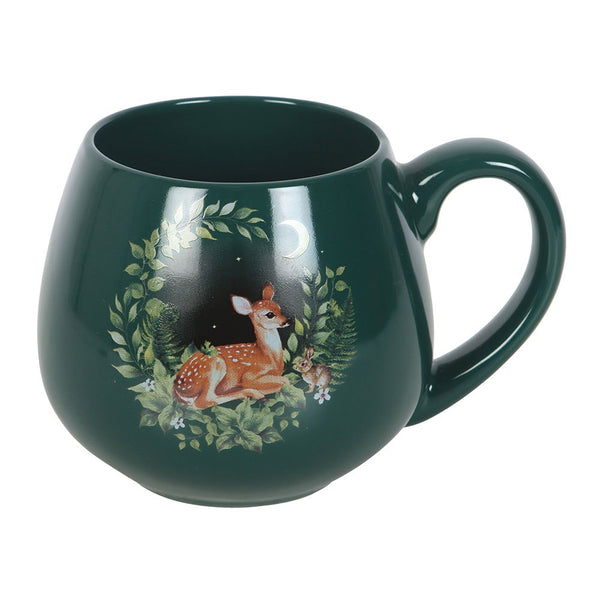 Green Fawn Round Mug