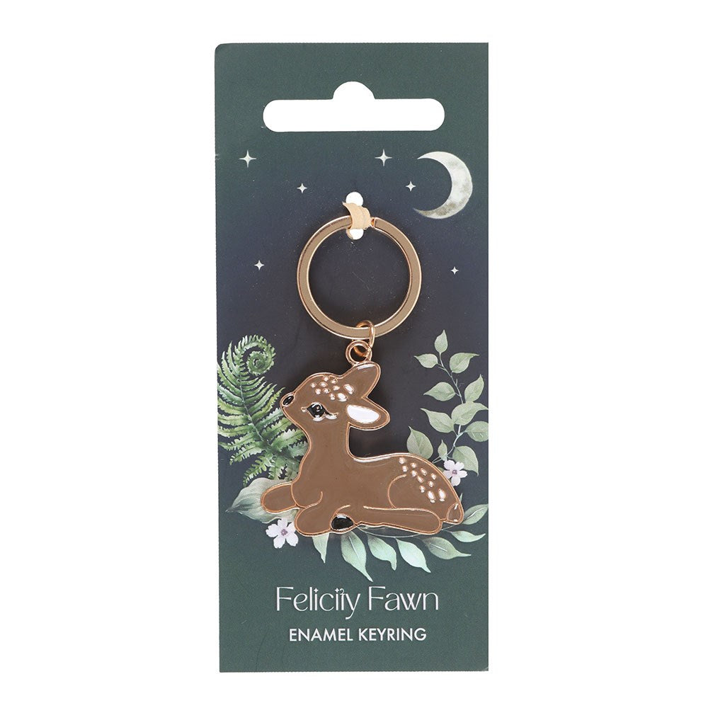 Felicity Fawn Enamel Keyring