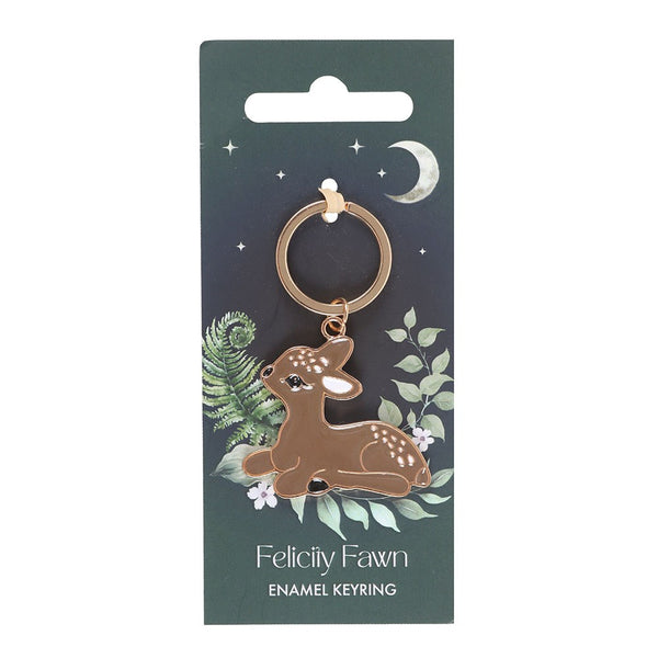 Felicity Fawn Enamel Keyring