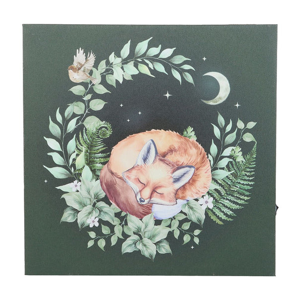 Sleeping Fox Light Up Canvas