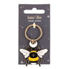 Forest Bee Enamel Keyring