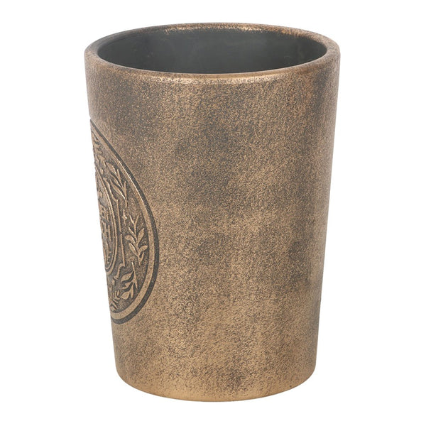 Green Witch Bronze Effect Terracotta Plant Pot