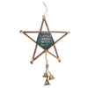 Green Witch Hanging Willow Pentagram With Bells