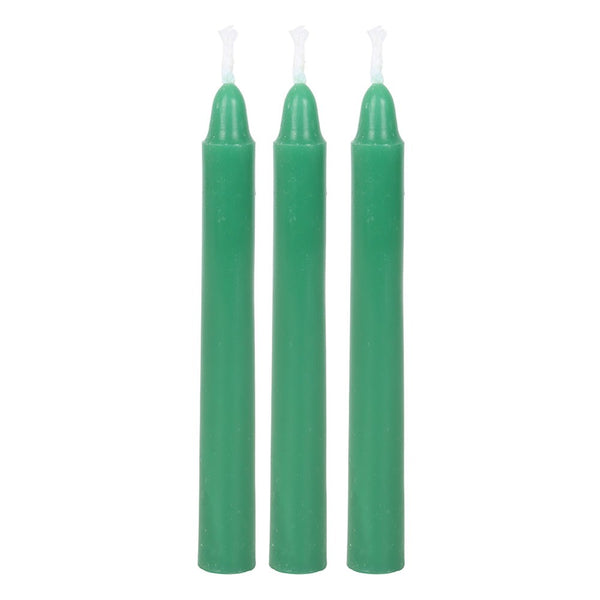 Pack Of 12 Green Witch Spell Candles