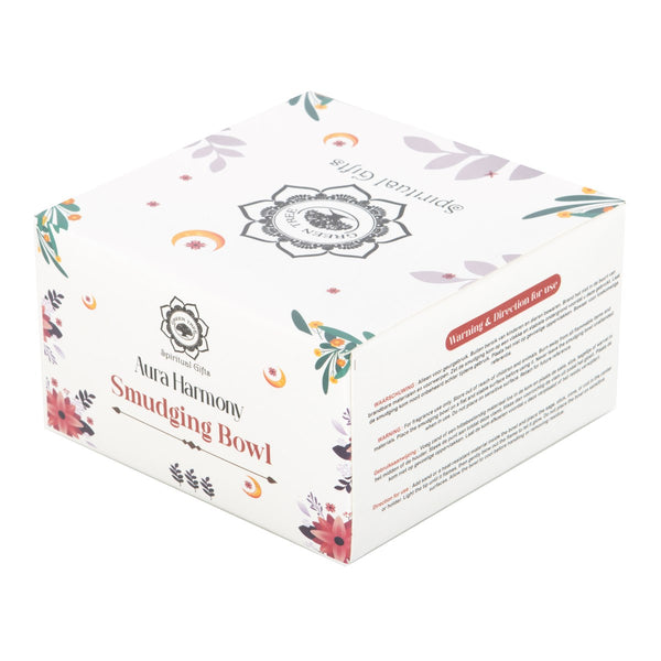 Crescent Moon Metal Sage Smudge Bowl