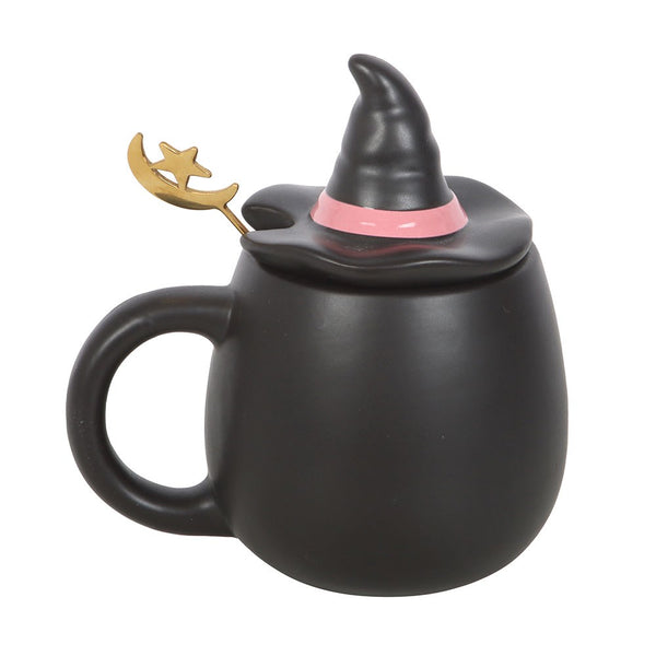 Good Witch Lidded Mug With Spoon