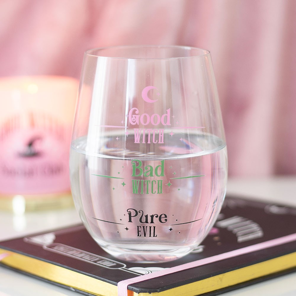 Good Witch Bad Witch Stemless Glass