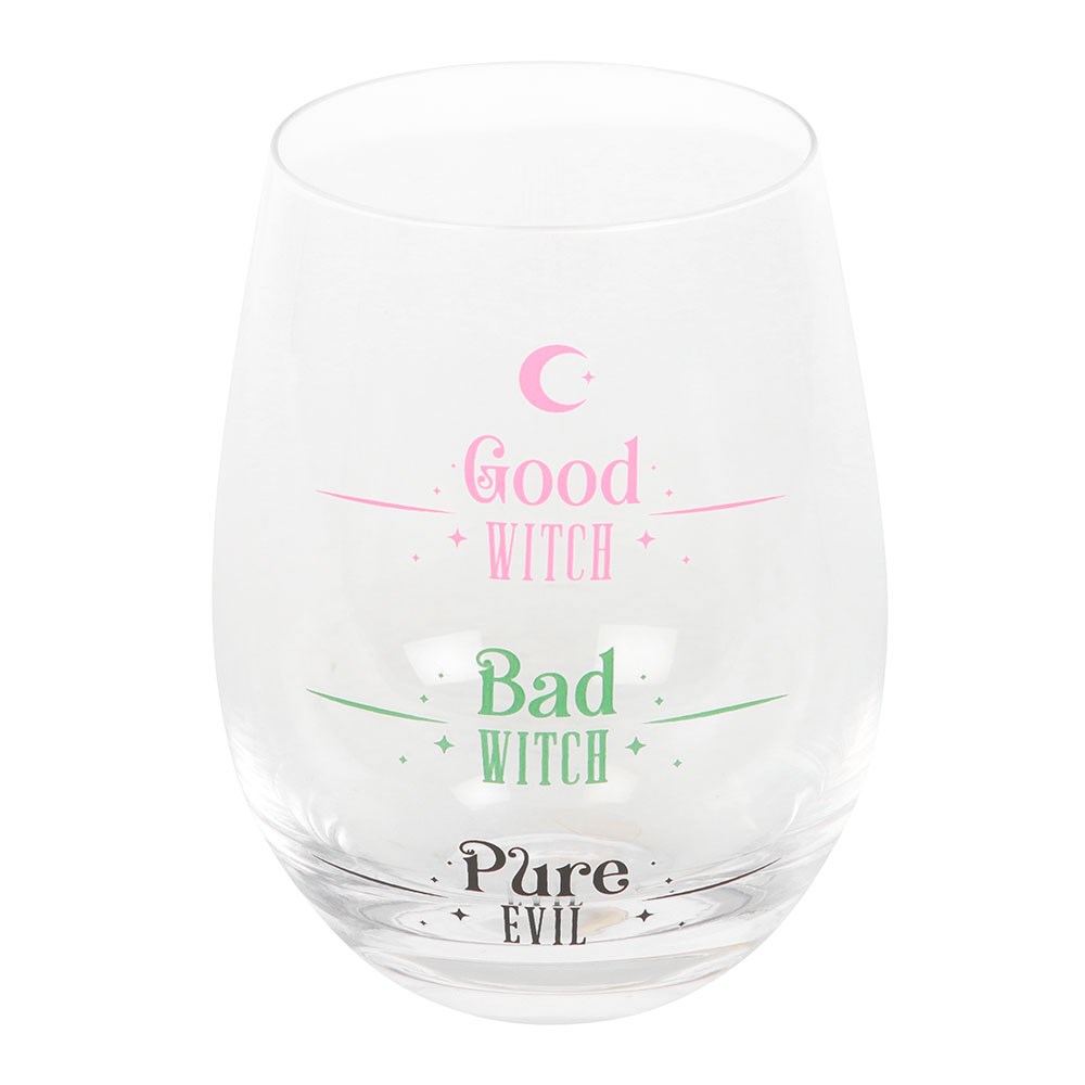 Good Witch Bad Witch Stemless Glass
