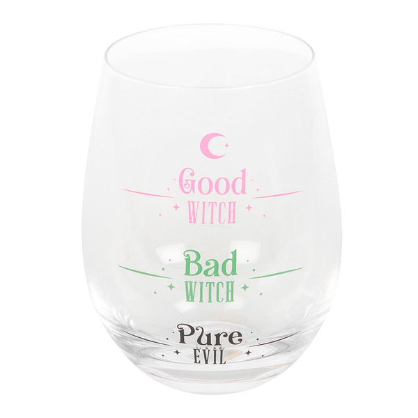 Good Witch Bad Witch Stemless Glass