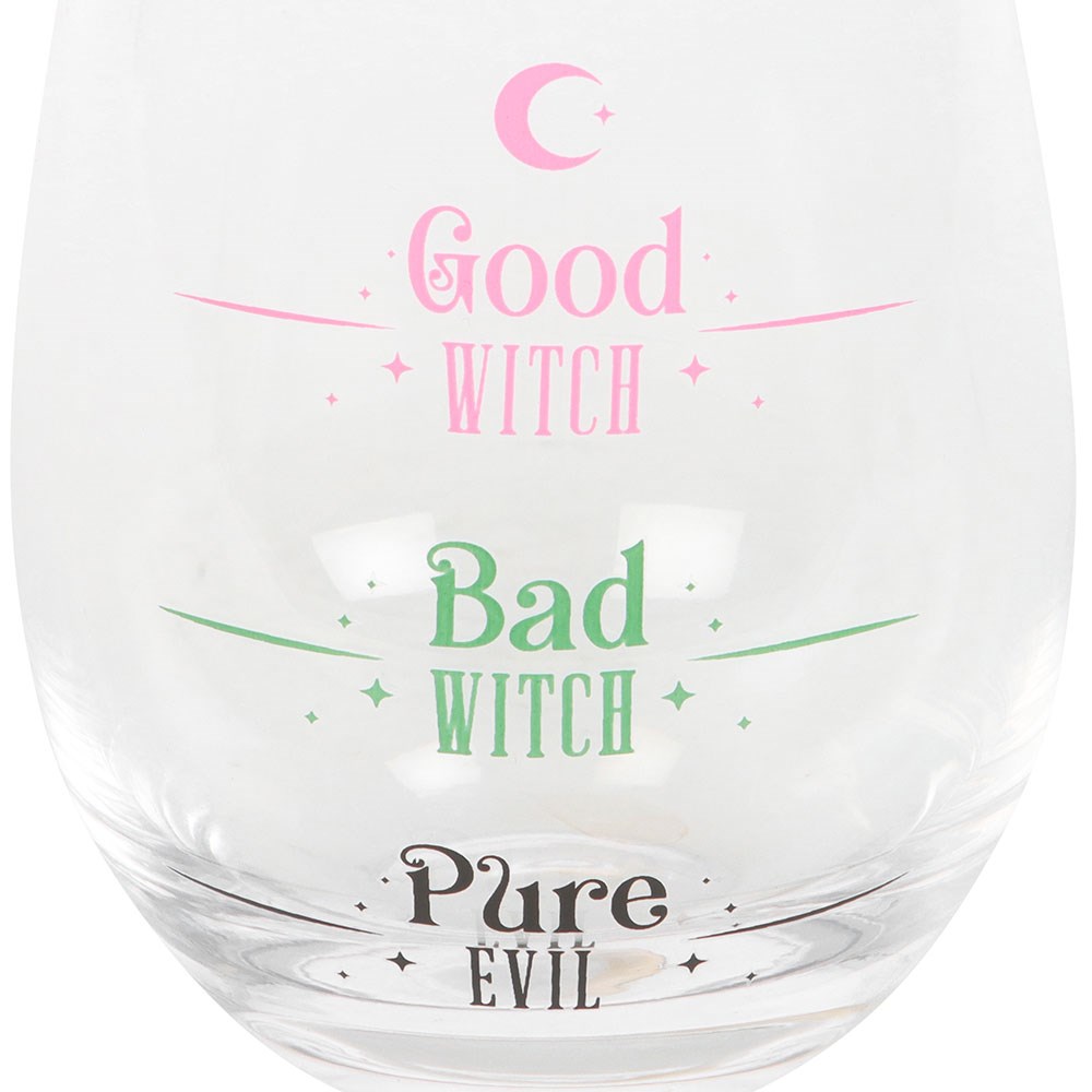 Good Witch Bad Witch Stemless Glass