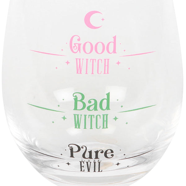 Good Witch Bad Witch Stemless Glass