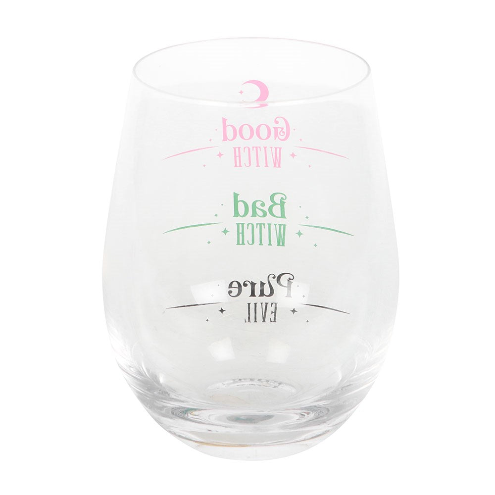 Good Witch Bad Witch Stemless Glass