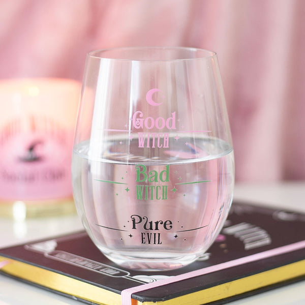 Good Witch Bad Witch Stemless Glass