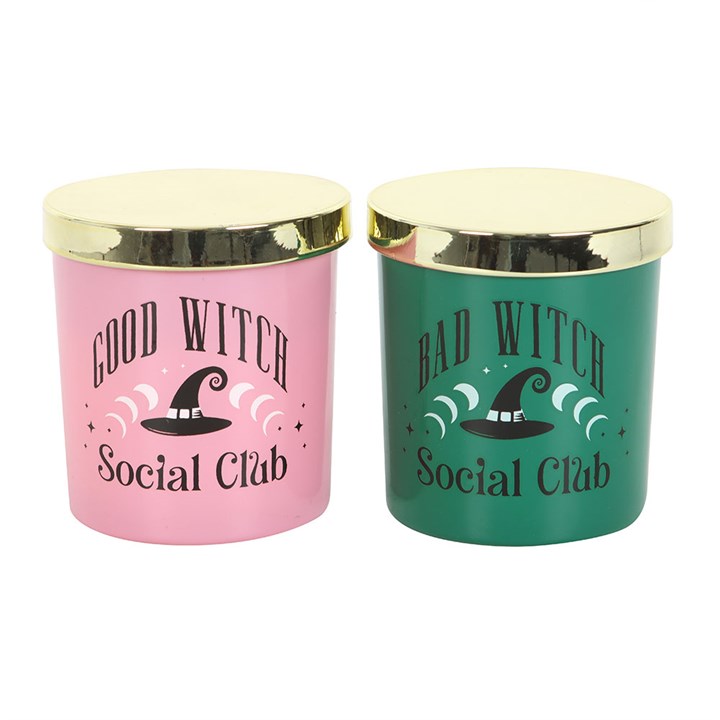 Set Of 2 Good Witch And Bad Witch Scented Candles