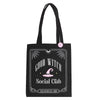 Good Witch Social Club Tote Bag with Pin Badge