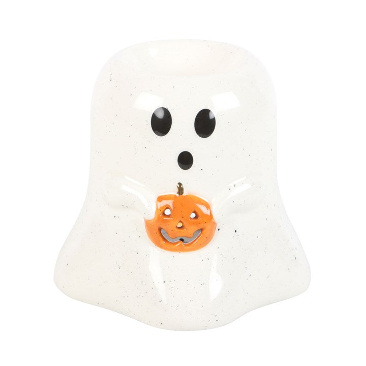 Ghost Oil Burner with Pumpkin