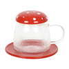 Glass Mushroom Mug & Saucer Set