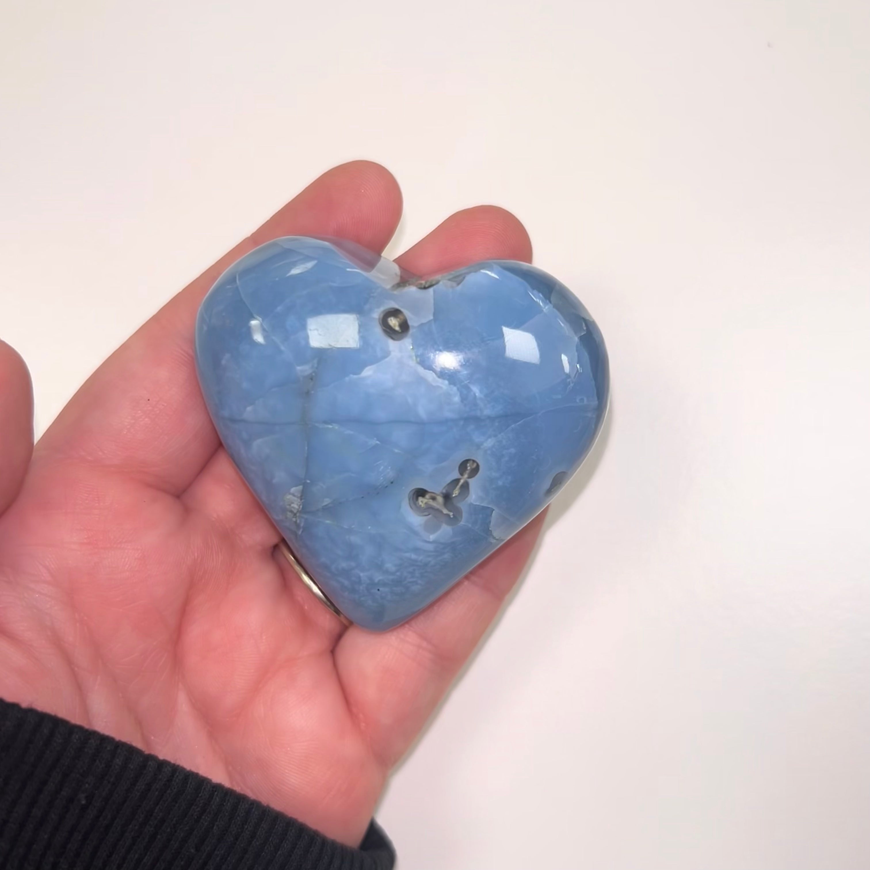 Owyhee Blue Opal Heart