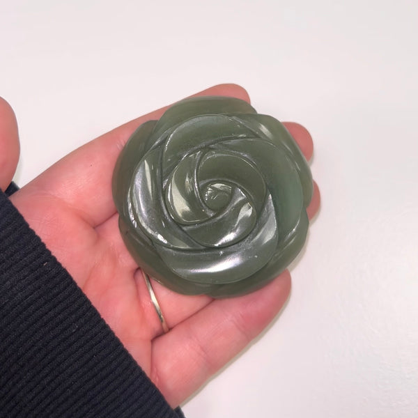 Green Aventurine Rose