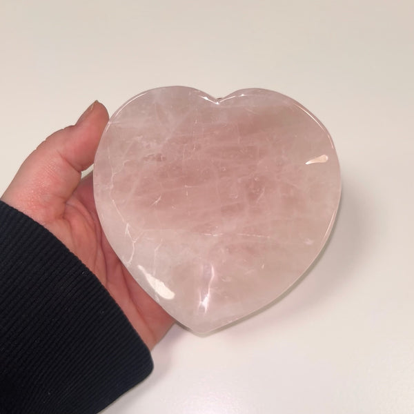 Rose Quartz Heart Dish