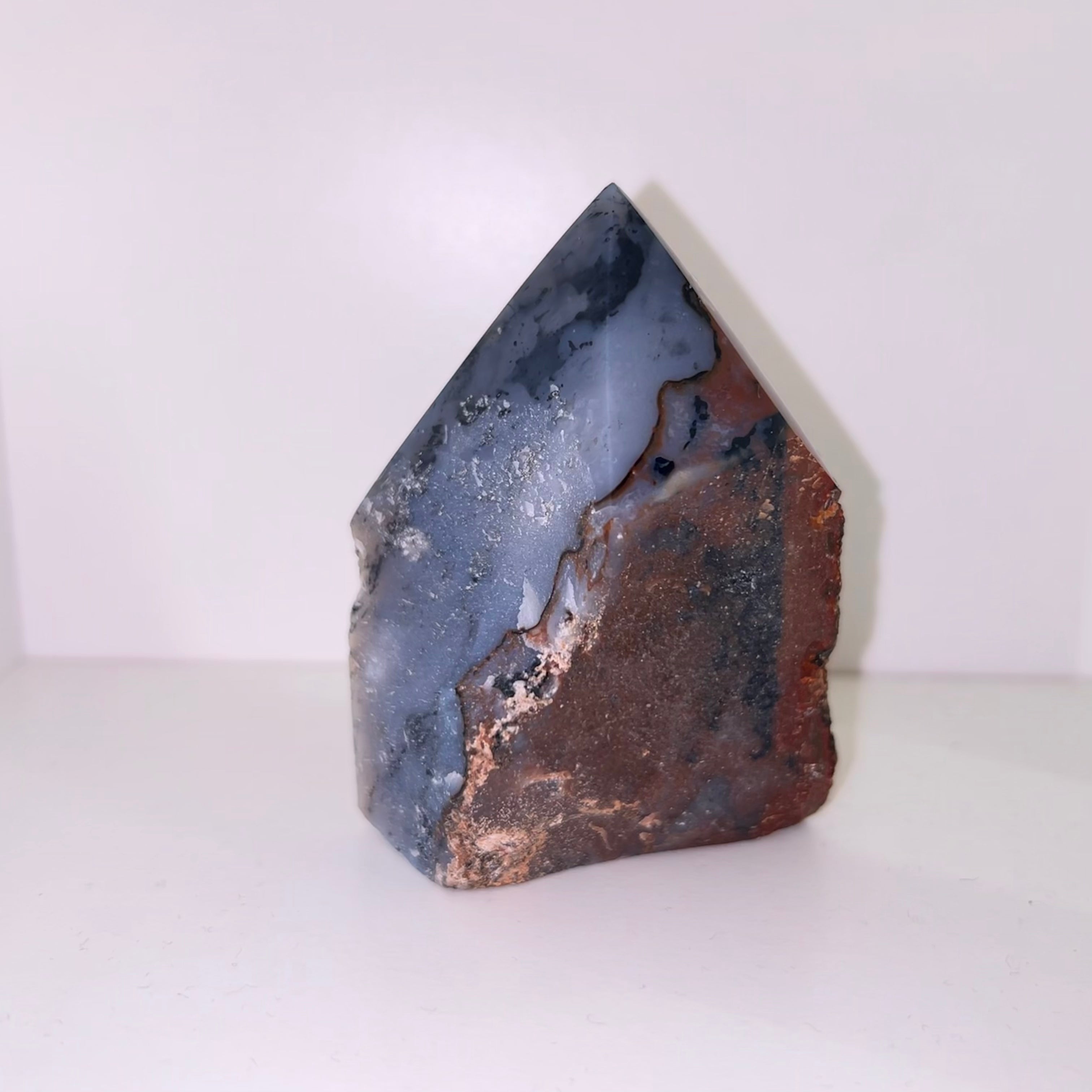 Blue Jasper Polished Top Point