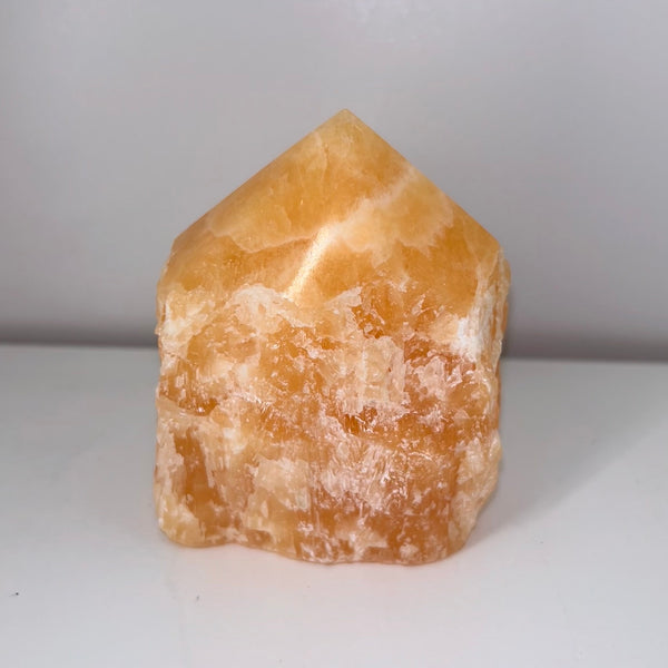 Orange Calcite Polished Top Point