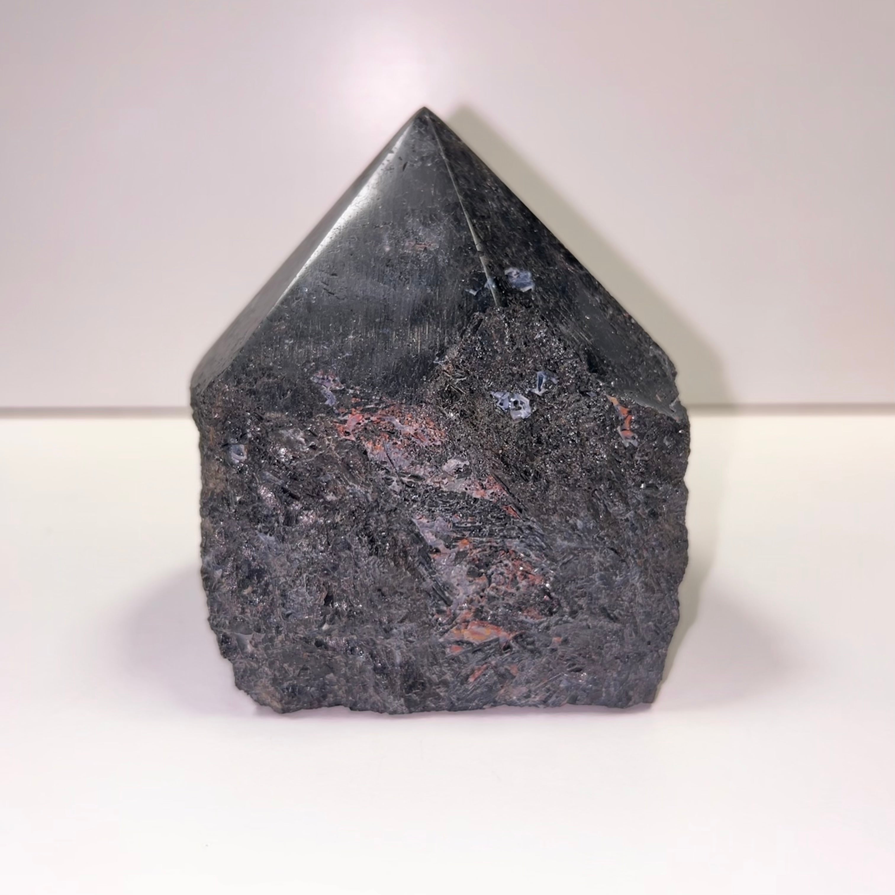 Black Tourmaline Polished Top Point