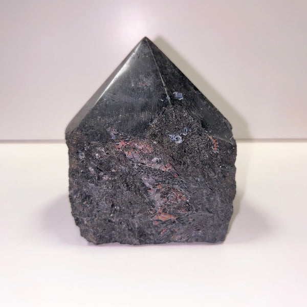 Black Tourmaline Polished Top Point